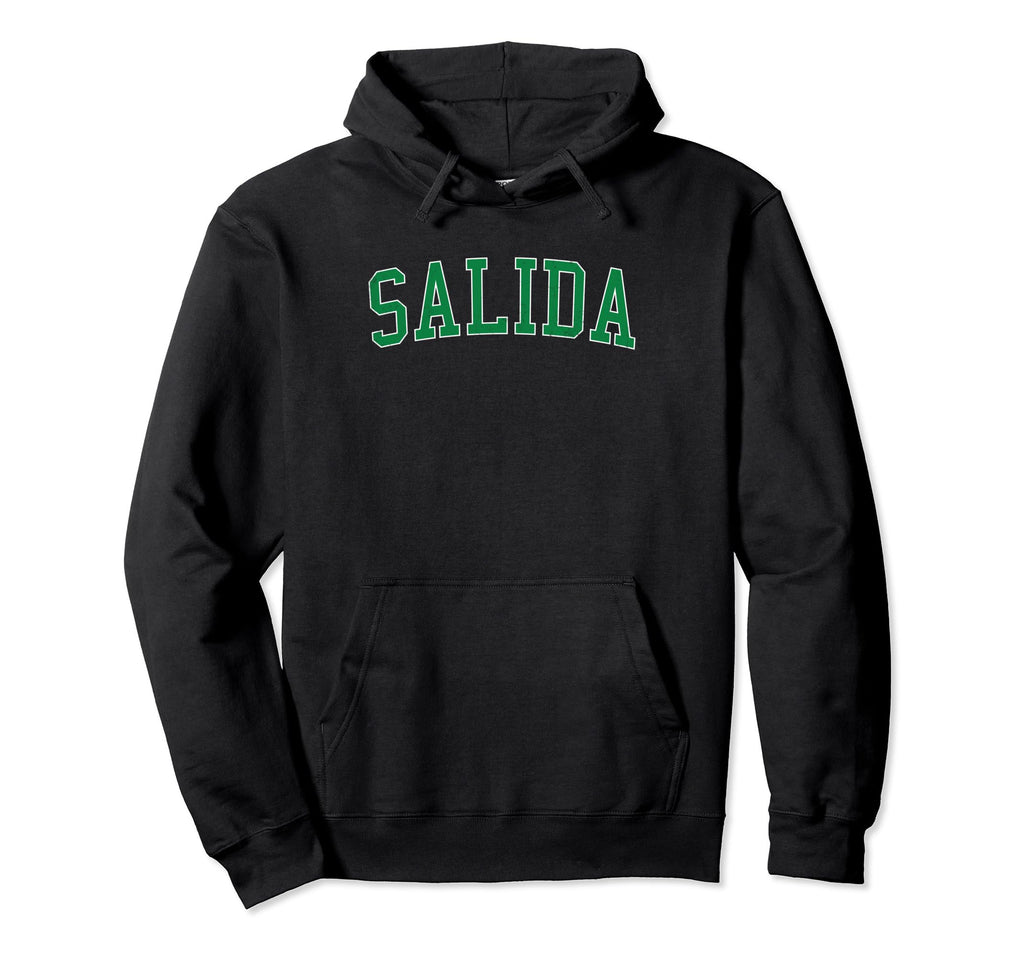 Salida Ca Distressed Green Varsity Hoodie - Streetwear Style Unisex - T-Shirt, Sweatshirt, Hoodie