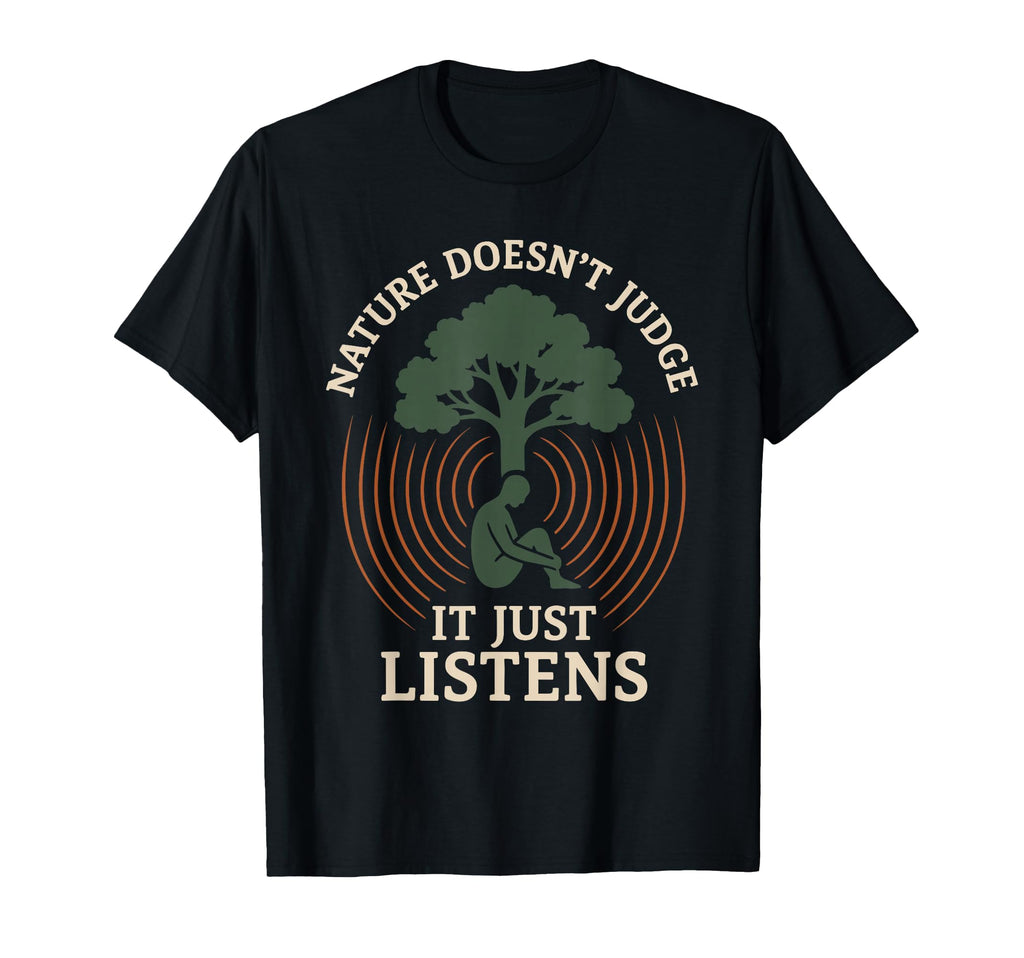 Forest Walk Overthinker Mental Reset Gift T-Shirt - Trendy Graphic Unisex - T-Shirt, Sweatshirt, Hoodie