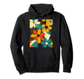 Bold Floral Pattern Nostalgic Hoodie - Unique Graphic Men Women - T-Shirt, Sweatshirt, Hoodie