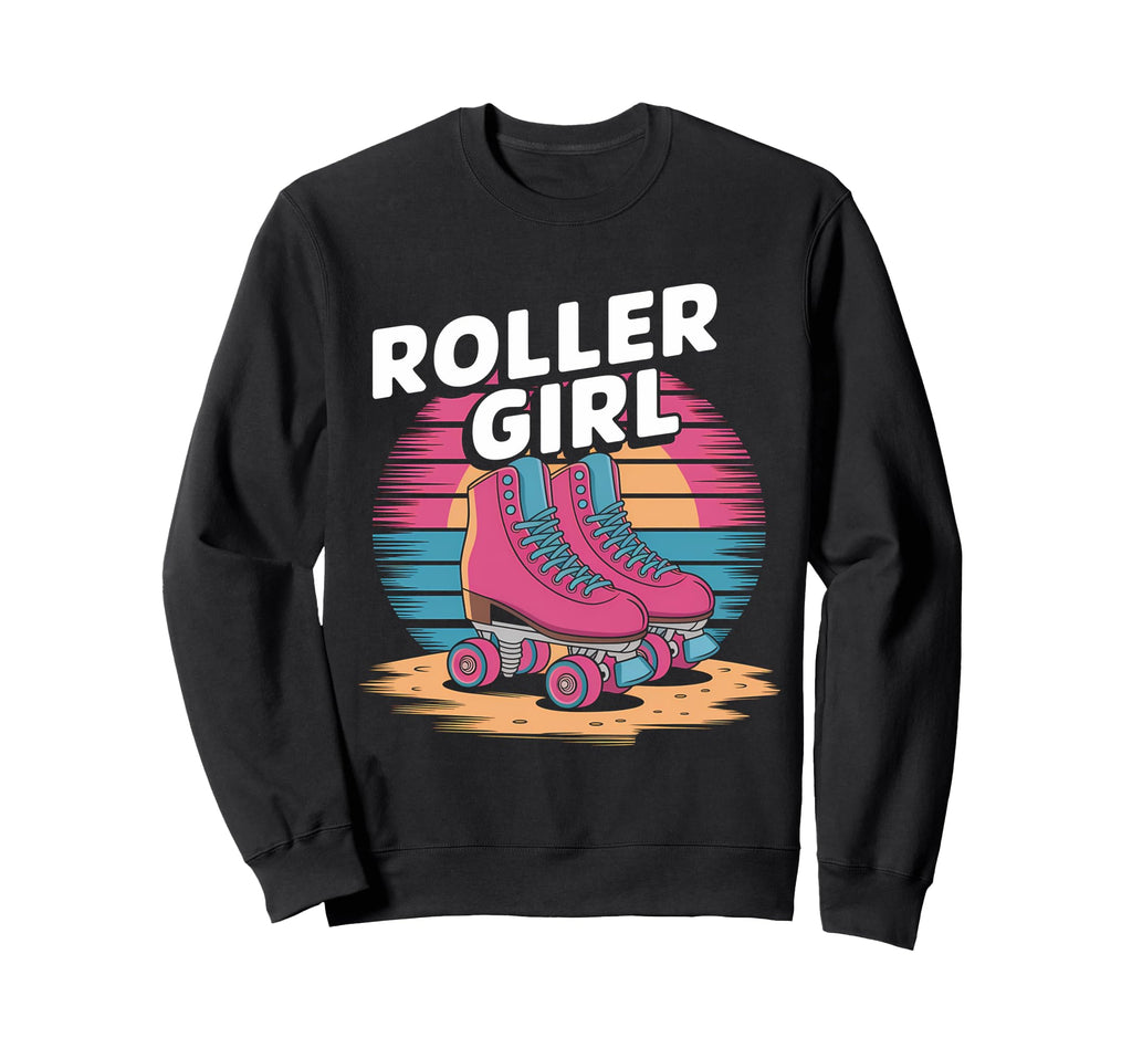 Roller Skater 80S Roller Skates 70S Sweatshirt - Custom Art Print Unisex - T-Shirt, Sweatshirt, Hoodie