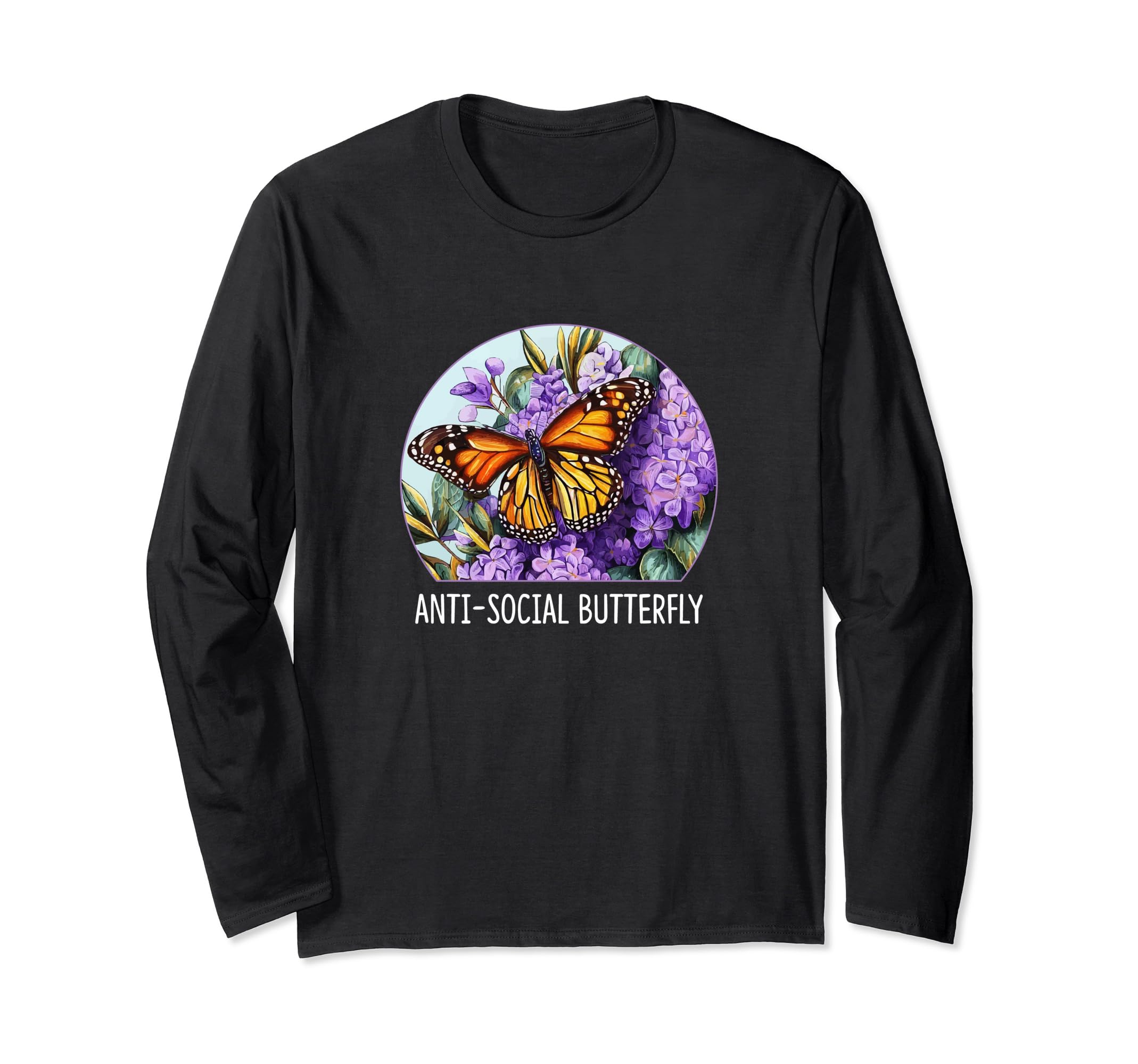 Anti Social Butterfly T-Shirt - Novelty Apparel Men Women - T-Shirt, Sweatshirt, Hoodie