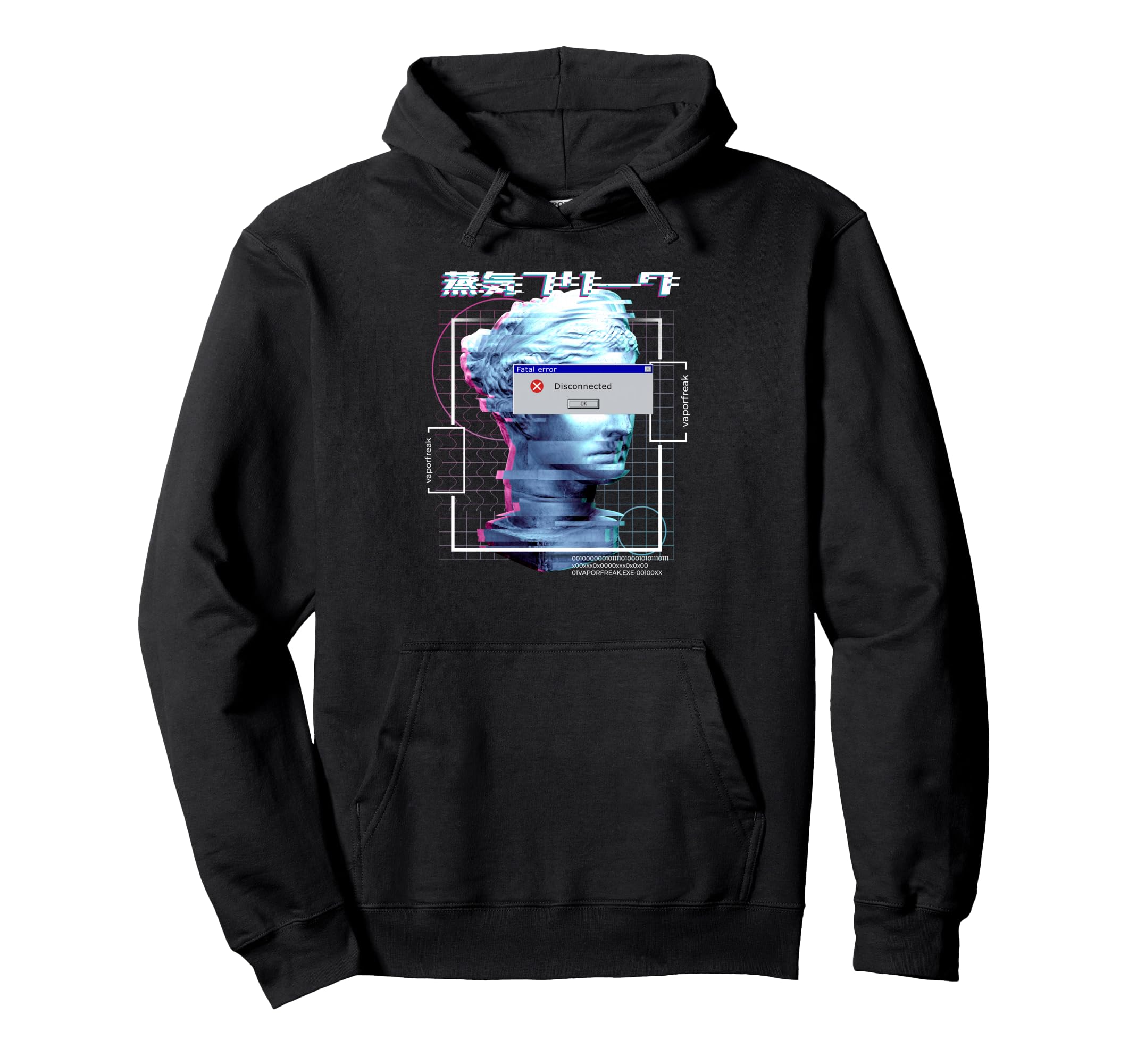 Japanese Aesthetic Fatal Error Hoodie - Casual Everyday Wear Men Women - T-Shirt, Sweatshirt, Hoodie