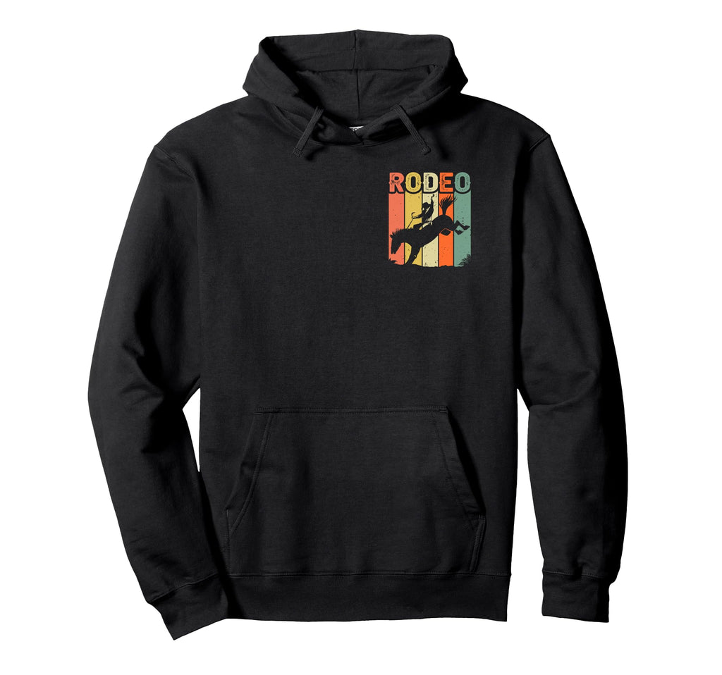 Rodeo Cowboy Western Riding Silhouette Hoodie - Novelty Apparel Men Women - T-Shirt, Sweatshirt, Hoodie