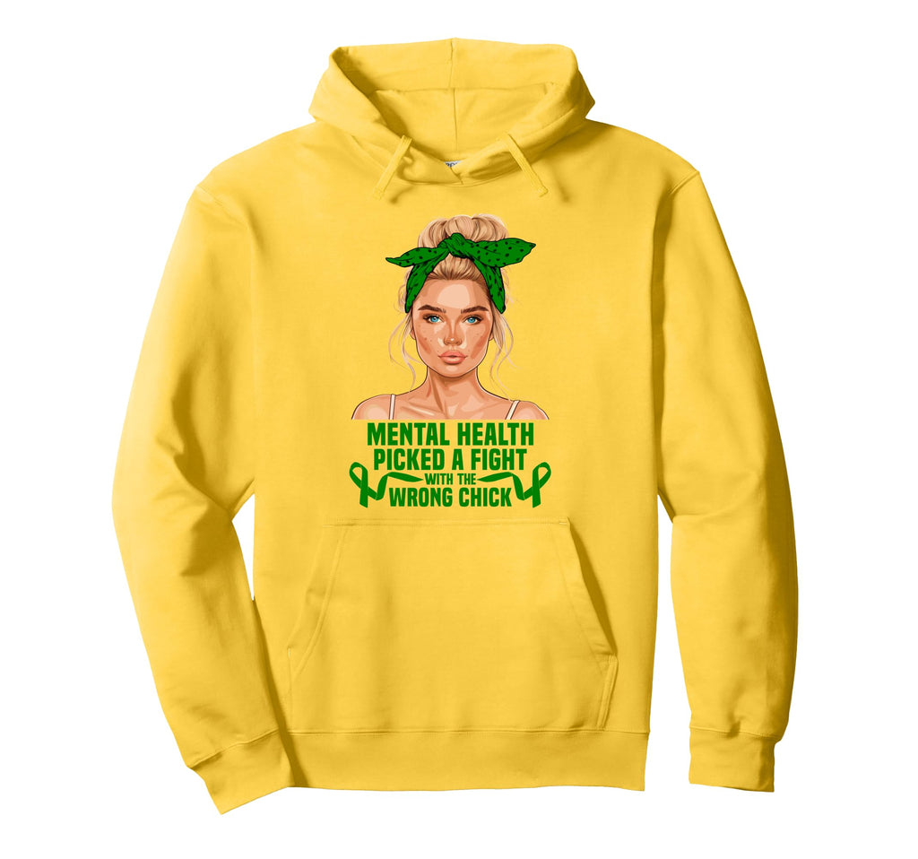 Mental Health Awareness Month Fighter Mental Hoodie - Graphic Print Unisex - T-Shirt, Sweatshirt, Hoodie