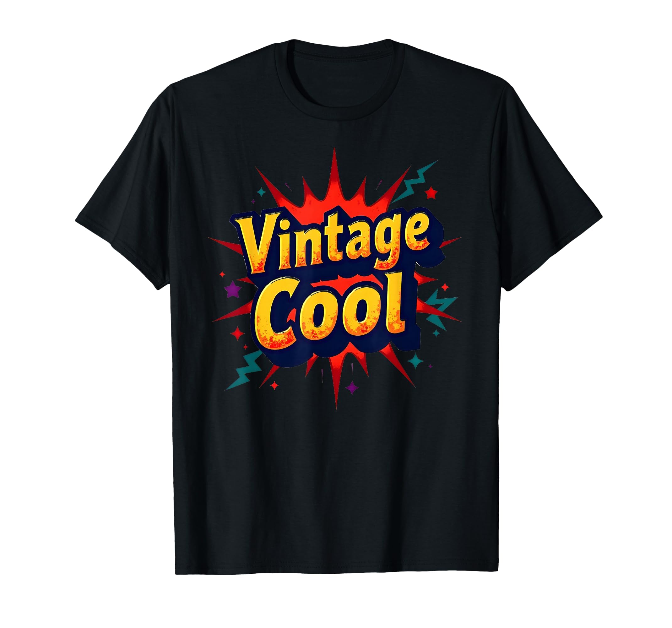 Pop Art Explosion Nostalgia Lovers Black T-Shirt - Trendy Graphic Unisex - T-Shirt, Sweatshirt, Hoodie