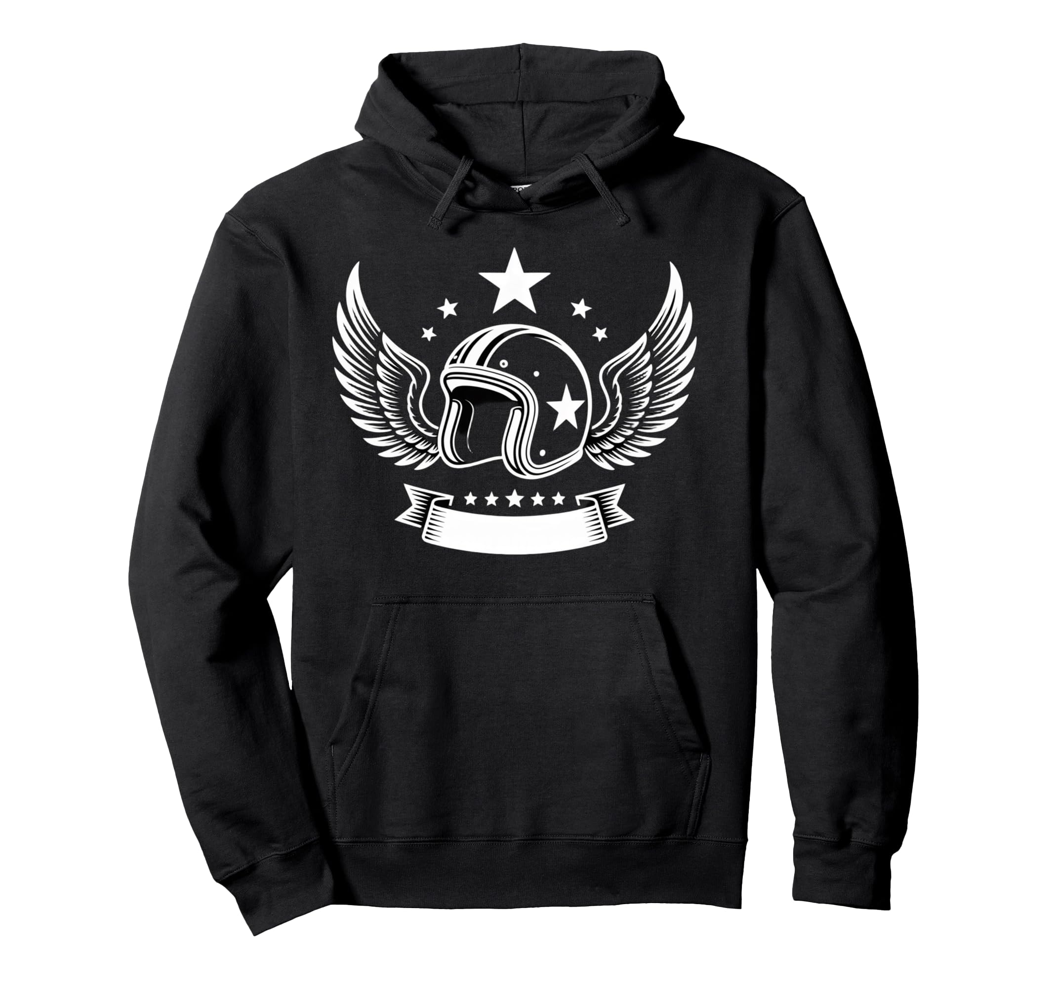 Biker Helmet Logo Motorcycle Eagle Art Hoodie - Custom Art Print Unisex - T-Shirt, Sweatshirt, Hoodie