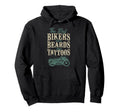 Motorcycle Biker Beard Tattoo Best Hoodie - Trendy Graphic for Adults - T-Shirt, Sweatshirt, Hoodie