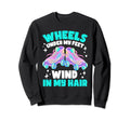 Roller Skate Wheels Under My Feet Sweatshirt - Unique Graphic for Adults - T-Shirt, Sweatshirt, Hoodie