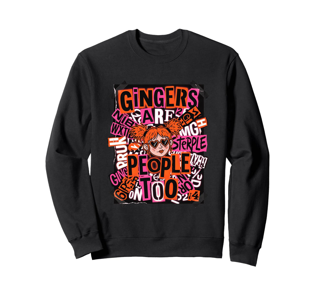 Funny Ginger Redhead Red Hair Cartoon Sweatshirt - Novelty Apparel Unisex - T-Shirt, Sweatshirt, Hoodie