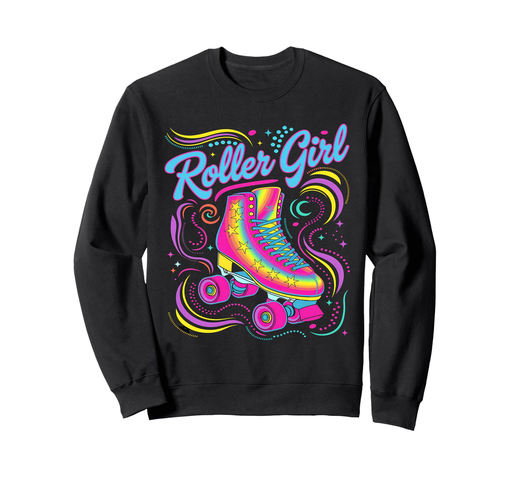 Roller Skater 70S 80S 90S Roller Sweatshirt - Casual Everyday Wear Unisex - T-Shirt, Sweatshirt, Hoodie