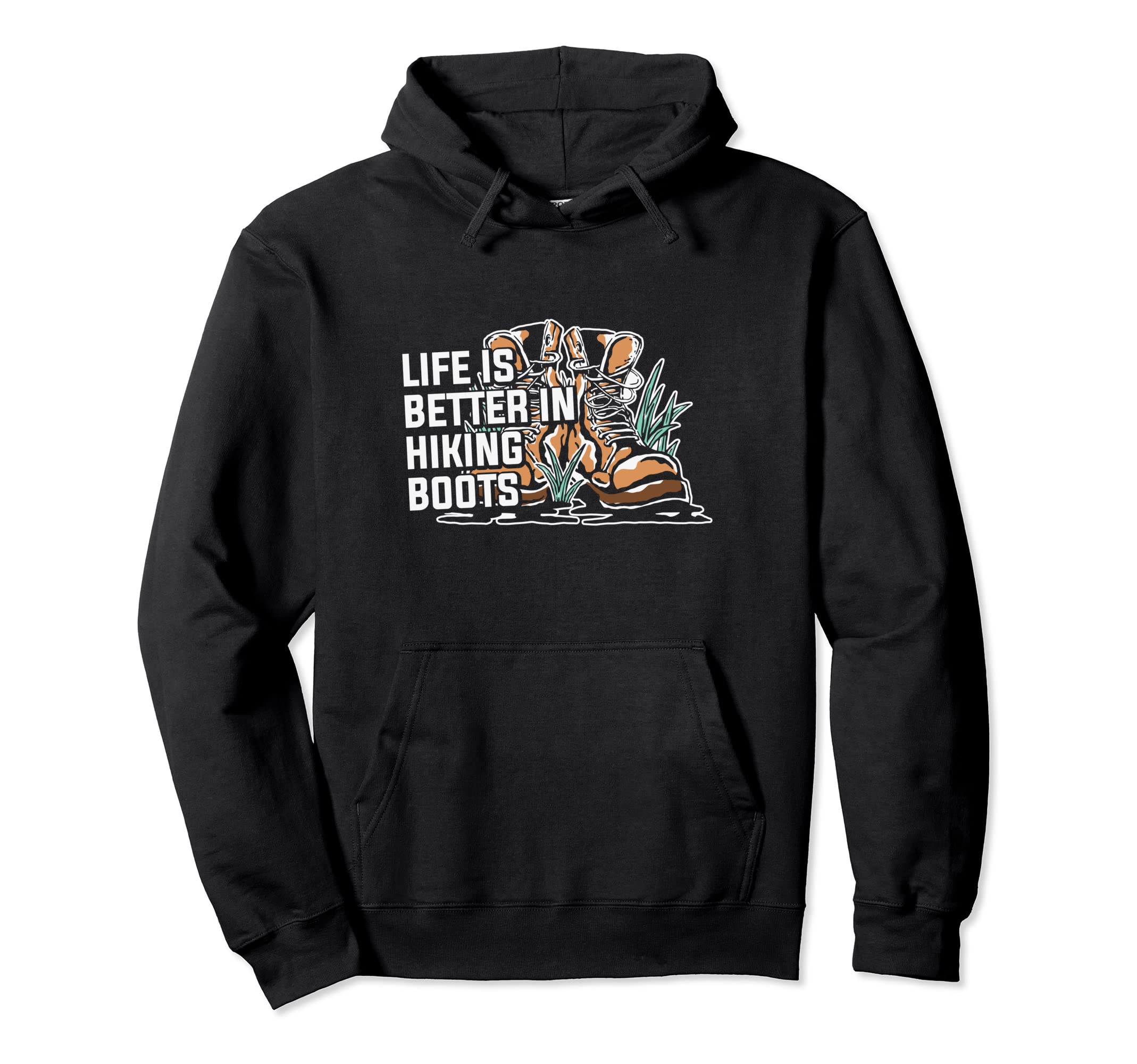 Hiking Hiker Rock Sunset Mountain Hoodie - Fun Novelty Design Men Women - T-Shirt, Sweatshirt, Hoodie