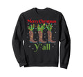 Merry Yall Cowboy Boots Howdy Western Sweatshirt - Graphic Print Men Women - T-Shirt, Sweatshirt, Hoodie