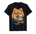 Pomeranian Art Celestial Moon T-Shirt - Fun Novelty Design for Adults - T-Shirt, Sweatshirt, Hoodie