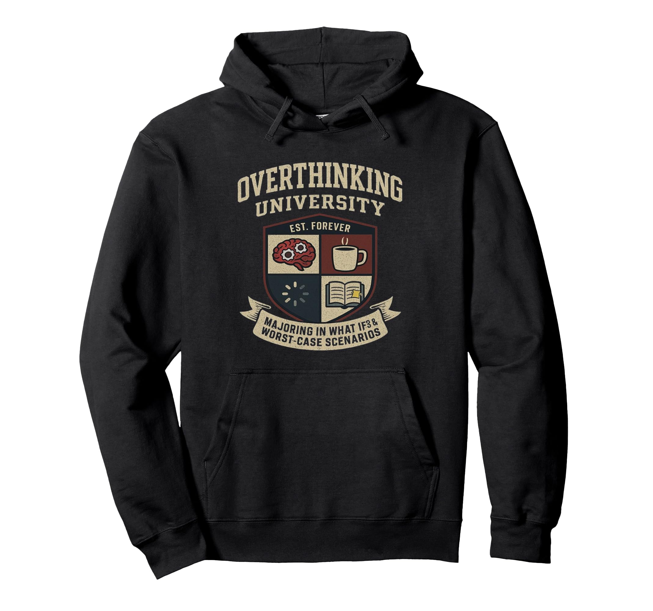 Funny Mental Health College Parody Gift Hoodie - Streetwear Style Unisex - T-Shirt, Sweatshirt, Hoodie