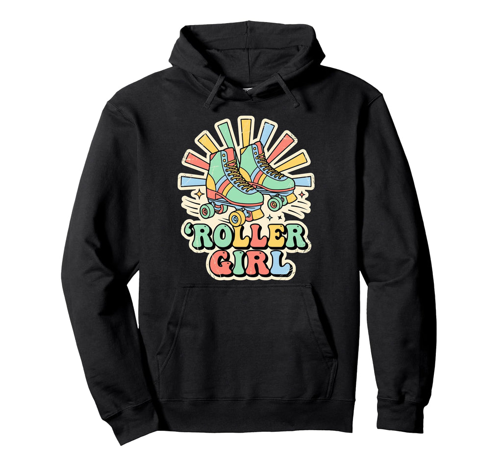 Roller Skating Art Colorful Hoodie - Aesthetic Graphic Men Women - T-Shirt, Sweatshirt, Hoodie