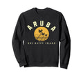 One Happy Island Aruba Yellow Sweatshirt - Casual Everyday Wear for Adults - T-Shirt, Sweatshirt, Hoodie