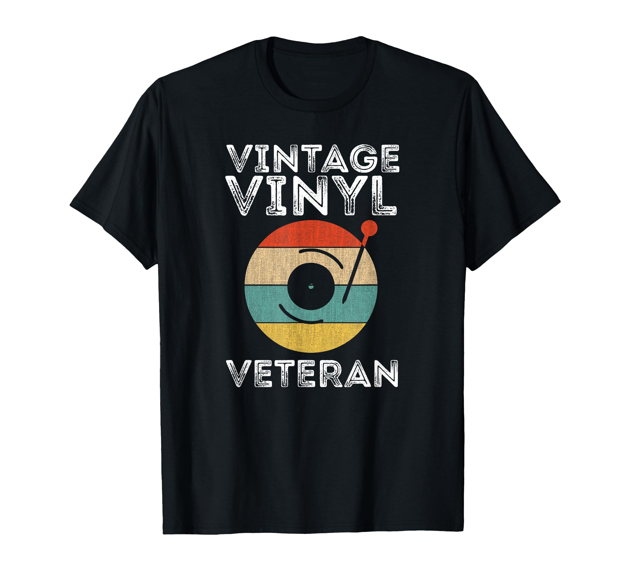 Vinyl Veteran Vinyl Lp Record Vinyls T-Shirt - Unique Graphic Unisex - T-Shirt, Sweatshirt, Hoodie