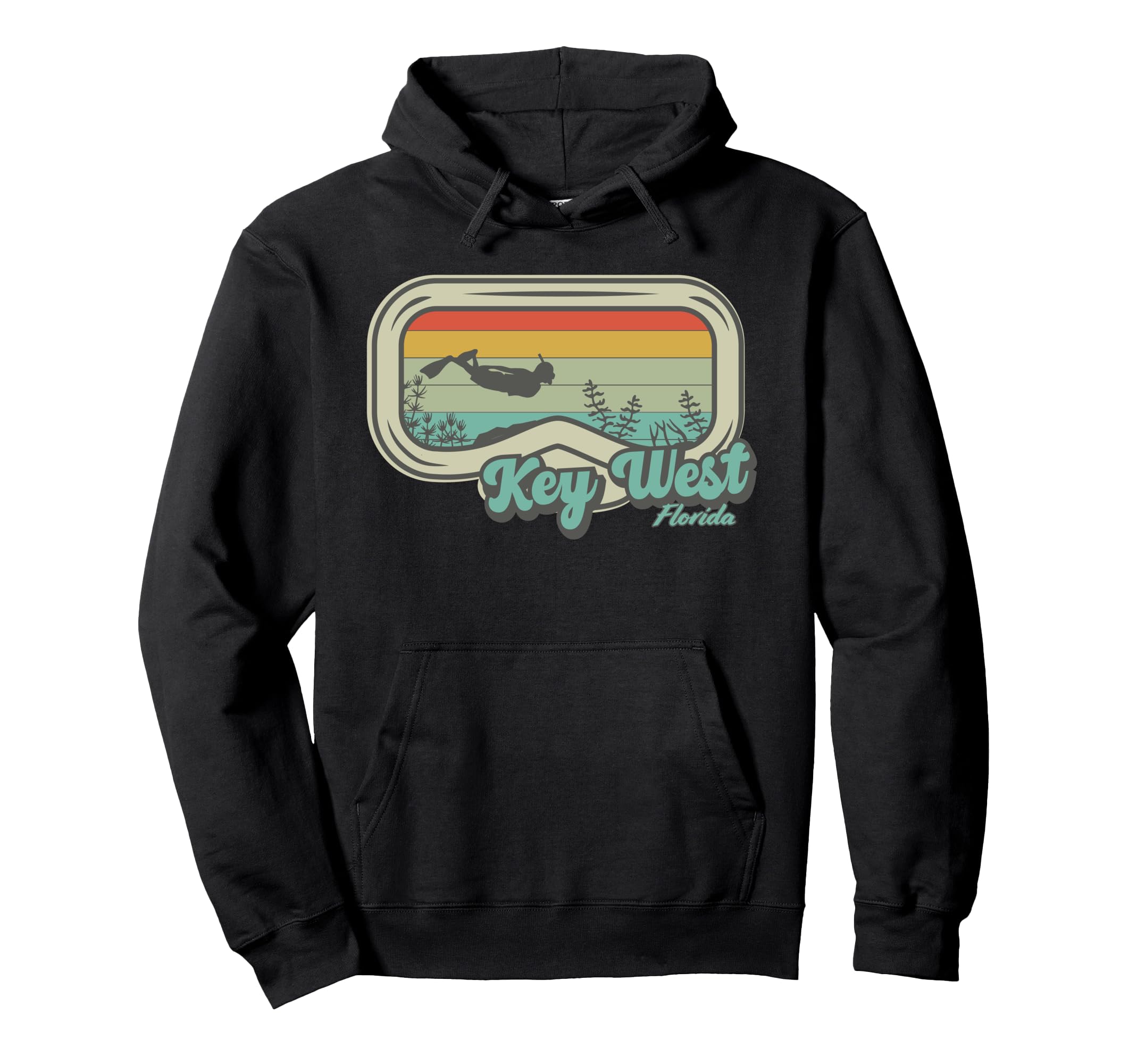 Key West Florida Snorkeling And Diving Hoodie - Custom Art Print for Adults - T-Shirt, Sweatshirt, Hoodie