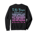 You Are Worthy Green Ribbon Mental Sweatshirt - Novelty Apparel for Adults - T-Shirt, Sweatshirt, Hoodie