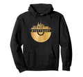 Vinyl Record Player Disco Music Skyline Hoodie - Trendy Graphic Unisex - T-Shirt, Sweatshirt, Hoodie