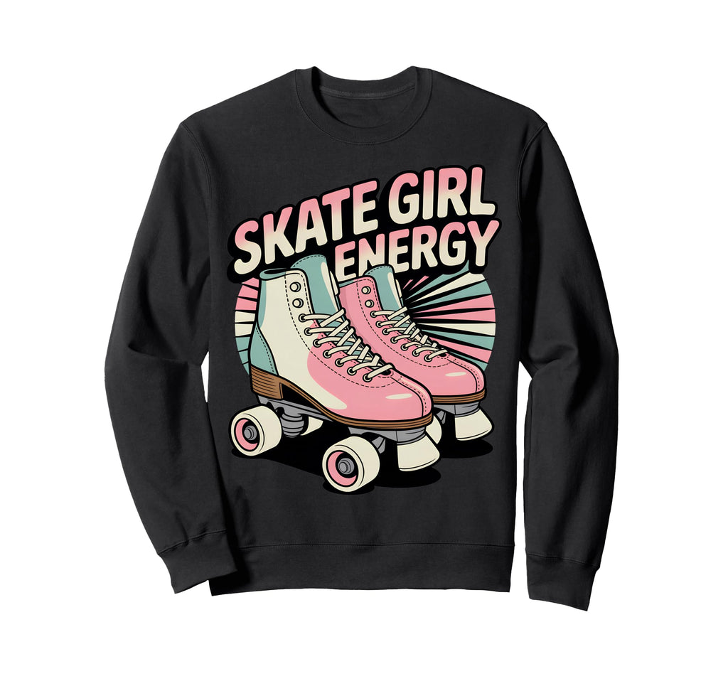 Skate Energy Roller Skating Sweatshirt - Graphic Print Men Women - T-Shirt, Sweatshirt, Hoodie