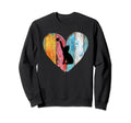 Nature Wooden Heart Cat Colorful Sweatshirt - Casual Everyday Wear Unisex - T-Shirt, Sweatshirt, Hoodie