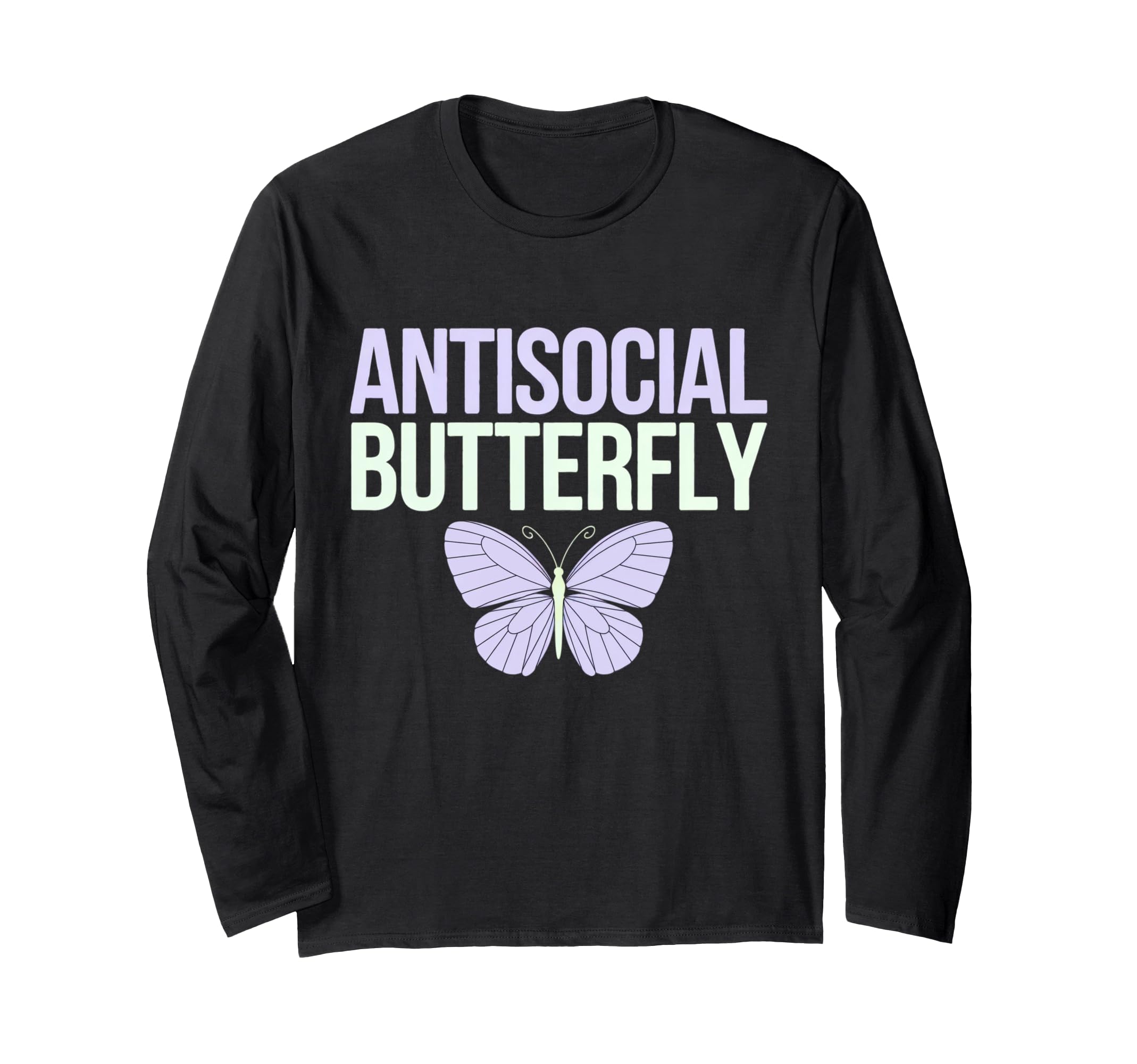 Antisocial Butterfly T-Shirt - Casual Everyday Wear Men Women - T-Shirt, Sweatshirt, Hoodie