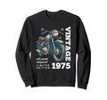 1975 50 Years Old Motorcycle 50Th Sweatshirt - Custom Art Print Men Women - T-Shirt, Sweatshirt, Hoodie