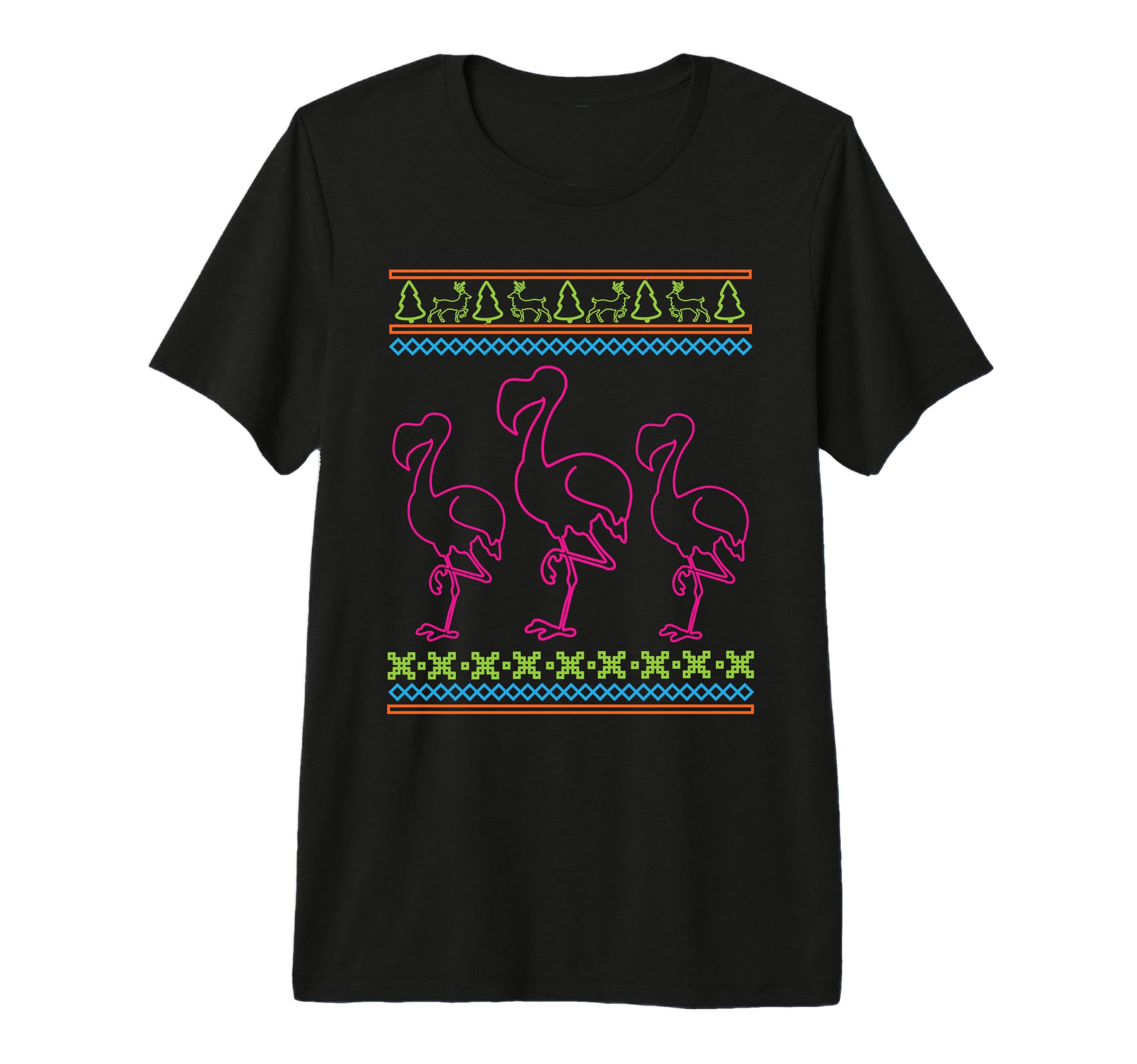 Ugly Flamingo Neon 80S T-Shirt - Streetwear Style Men Women - T-Shirt, Sweatshirt, Hoodie