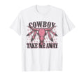 Leopard Bleached Bull Skull Cowboy T-Shirt - Fun Novelty Design Men Women - T-Shirt, Sweatshirt, Hoodie