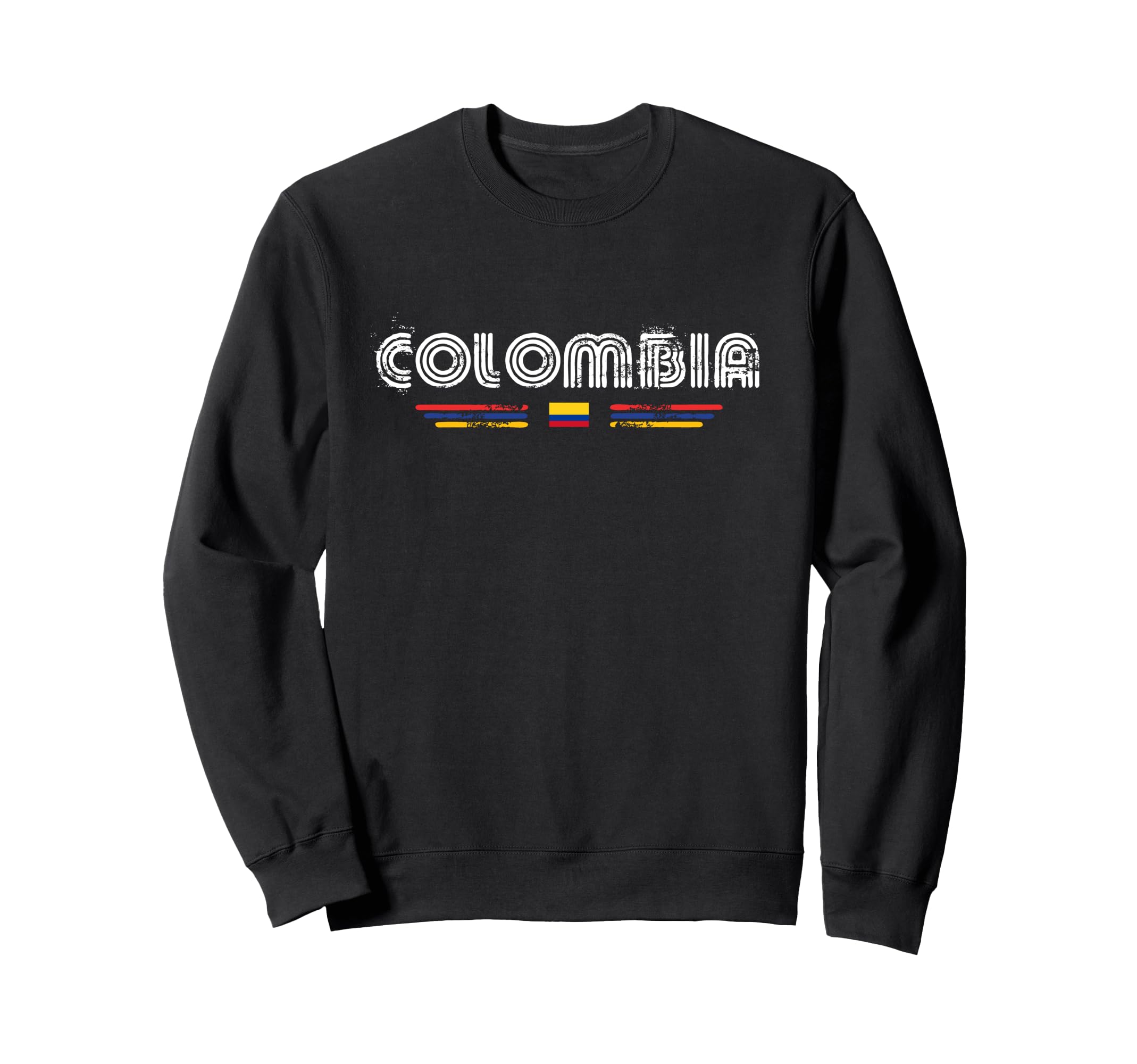 Colombia 70S 80S Type Flag Sweatshirt - Fun Novelty Design Unisex - T-Shirt, Sweatshirt, Hoodie