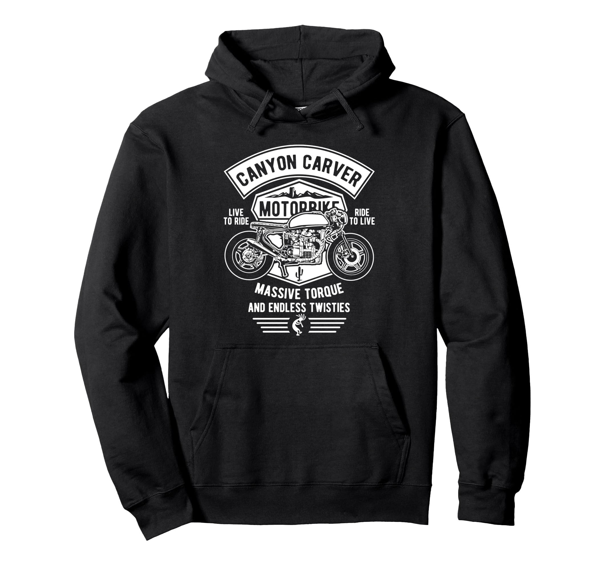 Canyon Carver Motorcycle Hoodie - Aesthetic Graphic for Adults - T-Shirt, Sweatshirt, Hoodie