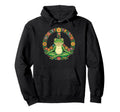 Funny Frog Yoga Lotus Pose Hoodie - Casual Everyday Wear for Adults - T-Shirt, Sweatshirt, Hoodie