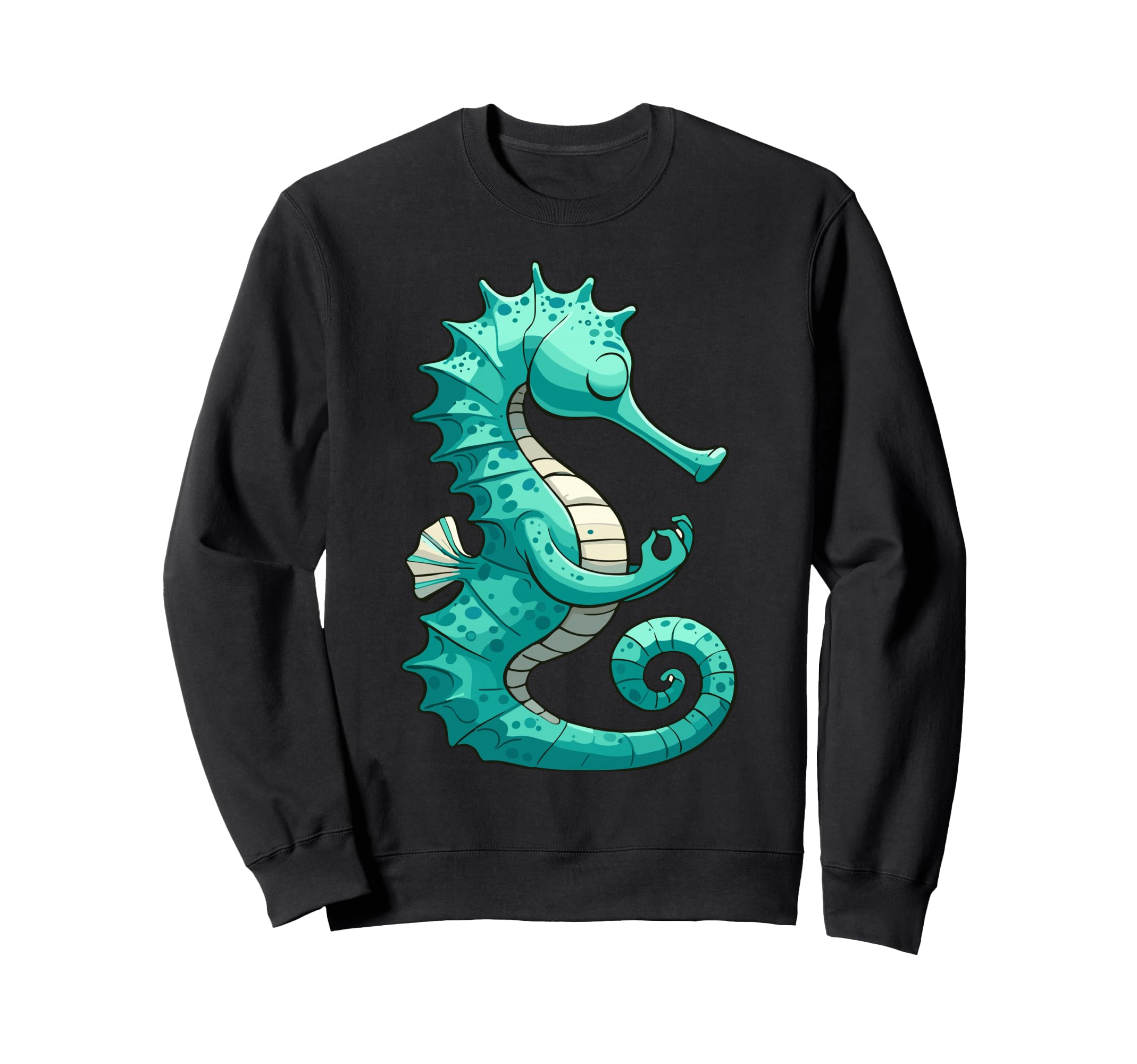 Meditation Seahorse Yoga Pose Sweatshirt - Fun Novelty Design Unisex - T-Shirt, Sweatshirt, Hoodie