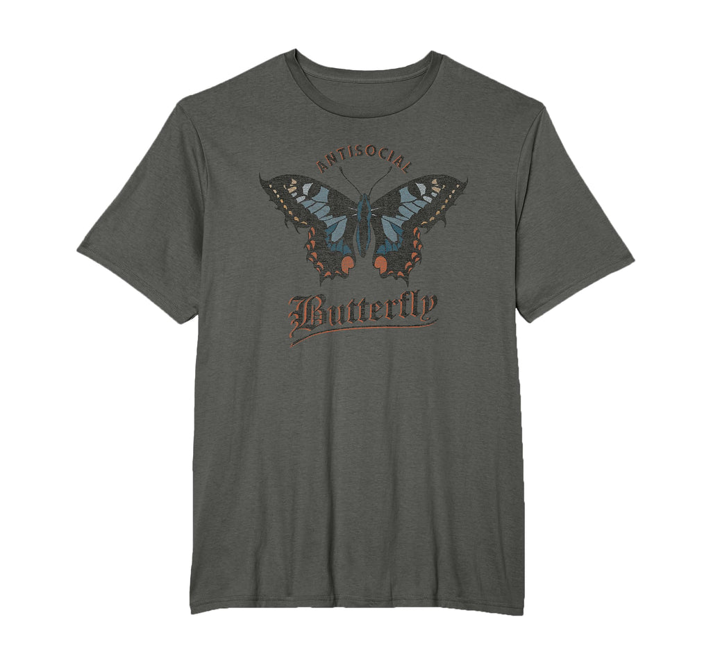 Antisocial Butterfly Grunge Fairycore T-Shirt - Custom Art Print Men Women - T-Shirt, Sweatshirt, Hoodie