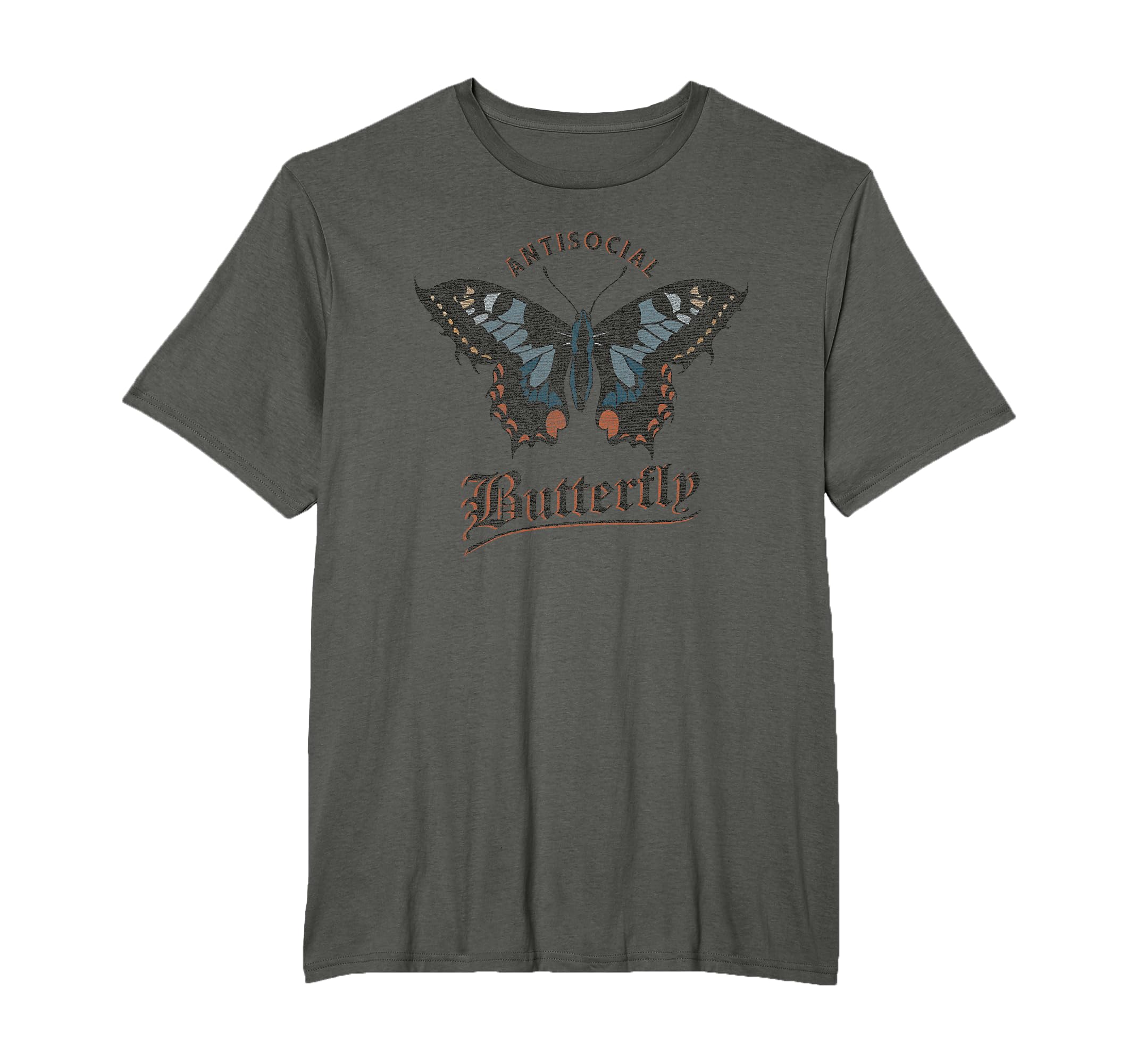 Antisocial Butterfly Grunge Fairycore T-Shirt - Custom Art Print Men Women - T-Shirt, Sweatshirt, Hoodie