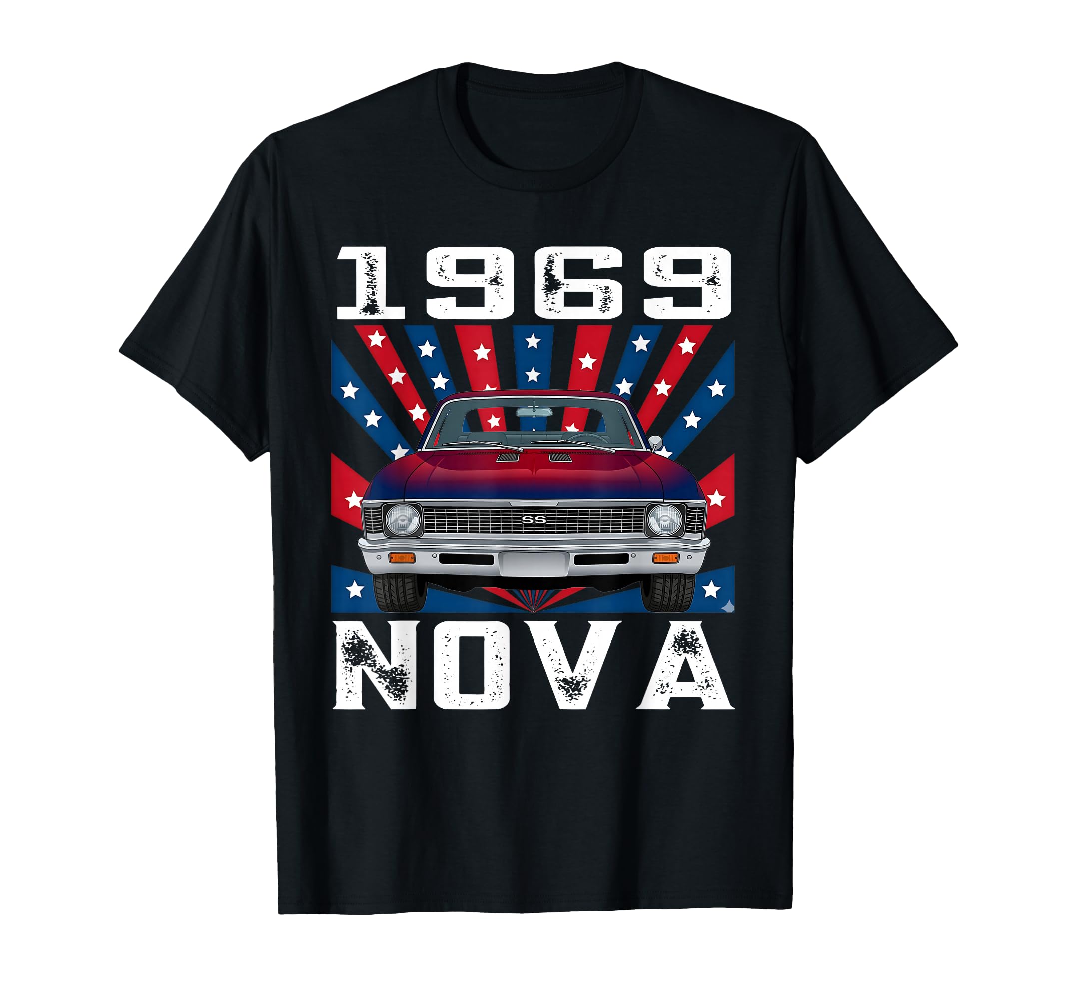 American Flag 1969 69 Nova Silhouette T-Shirt - Streetwear Style Unisex - T-Shirt, Sweatshirt, Hoodie