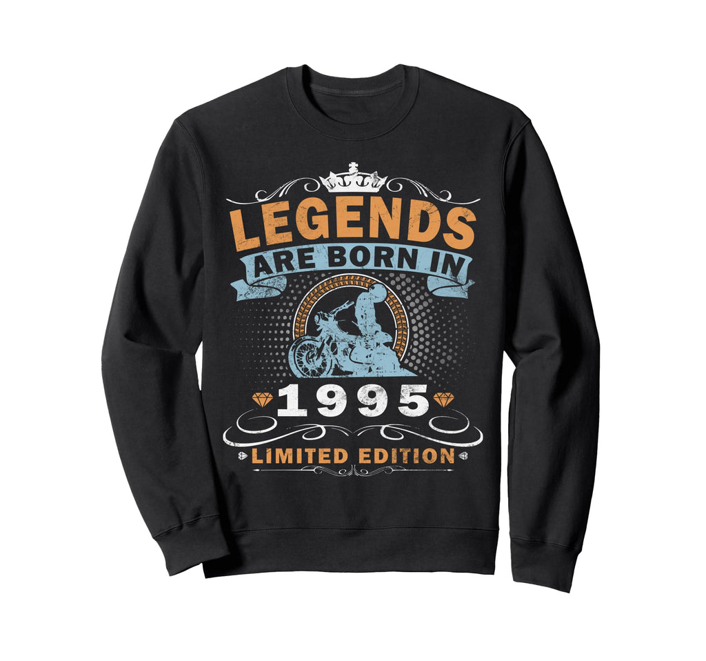 1995 Biker Motorcycle 30 Years Sweatshirt - Aesthetic Graphic Men Women - T-Shirt, Sweatshirt, Hoodie