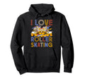Roller Skating Skate 1970S I Love Hoodie - Minimalist Print Men Women - T-Shirt, Sweatshirt, Hoodie