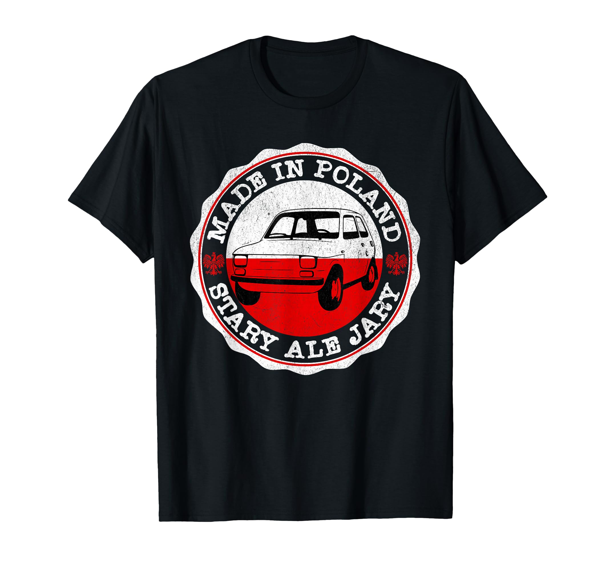 Poland Polska Funny Car Maluch Polish T-Shirt - Graphic Print Men Women - T-Shirt, Sweatshirt, Hoodie
