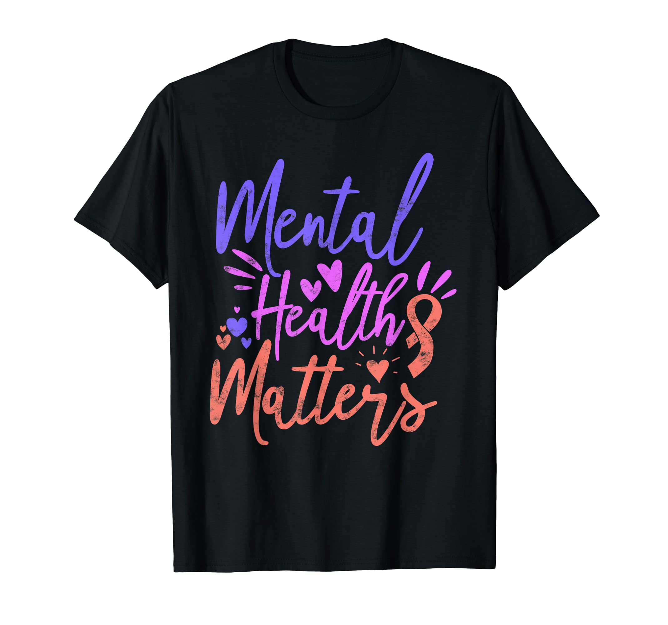 Mental Health Matters Green Ribbon T-Shirt - Graphic Print for Adults - T-Shirt, Sweatshirt, Hoodie