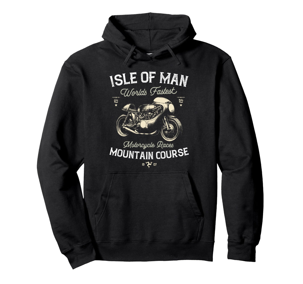 Isle Motorcycle Races Motorbike Race Hoodie - Fun Novelty Design for Adults - T-Shirt, Sweatshirt, Hoodie