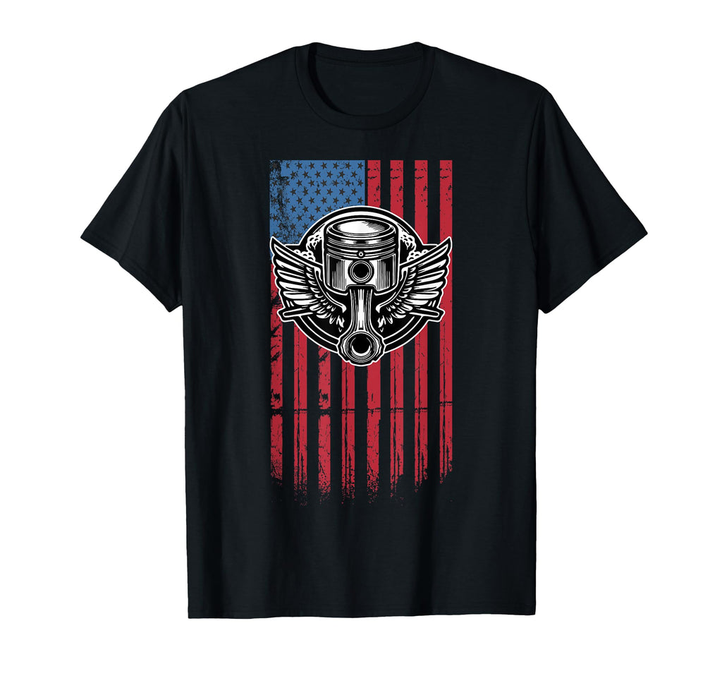 Us American Flag Live To Ride T-Shirt - Graphic Print for Adults - T-Shirt, Sweatshirt, Hoodie