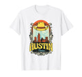 Austin Texas Skyline City Cowboy Hat T-Shirt - Trendy Graphic Men Women - T-Shirt, Sweatshirt, Hoodie