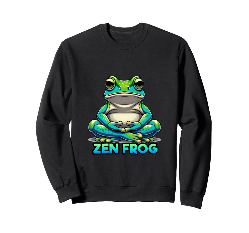 Peaceful Meditation Amphibian Cartoon Sweatshirt - Novelty Apparel Unisex - T-Shirt, Sweatshirt, Hoodie