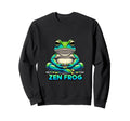 Peaceful Meditation Amphibian Cartoon Sweatshirt - Novelty Apparel Unisex - T-Shirt, Sweatshirt, Hoodie