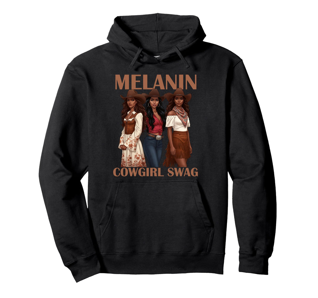 Lets Go Western Country Melanin Hoodie - Custom Art Print for Adults - T-Shirt, Sweatshirt, Hoodie