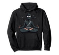 Meditation Ninja Yoga Pose Relaxing Hoodie - Aesthetic Graphic Men Women - T-Shirt, Sweatshirt, Hoodie