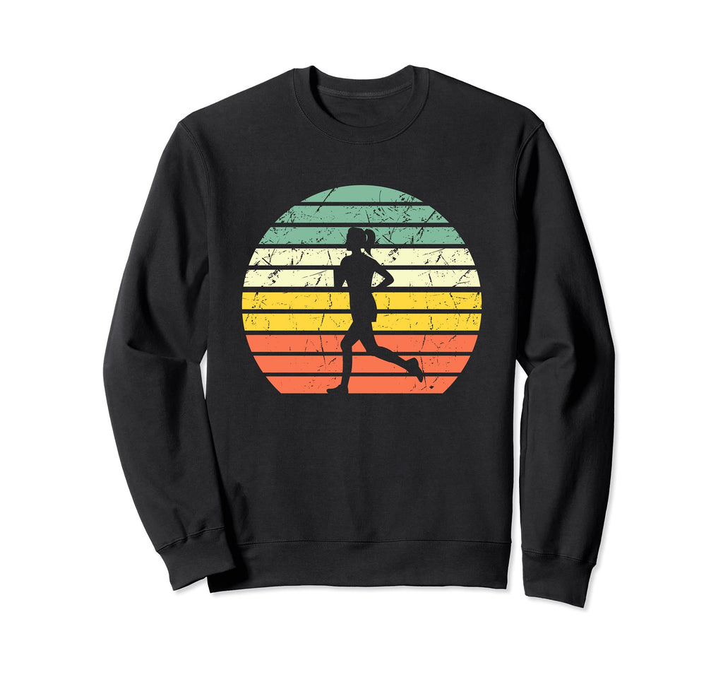 Running Female Runner Silhouette Sweatshirt - Minimalist Print Unisex - T-Shirt, Sweatshirt, Hoodie