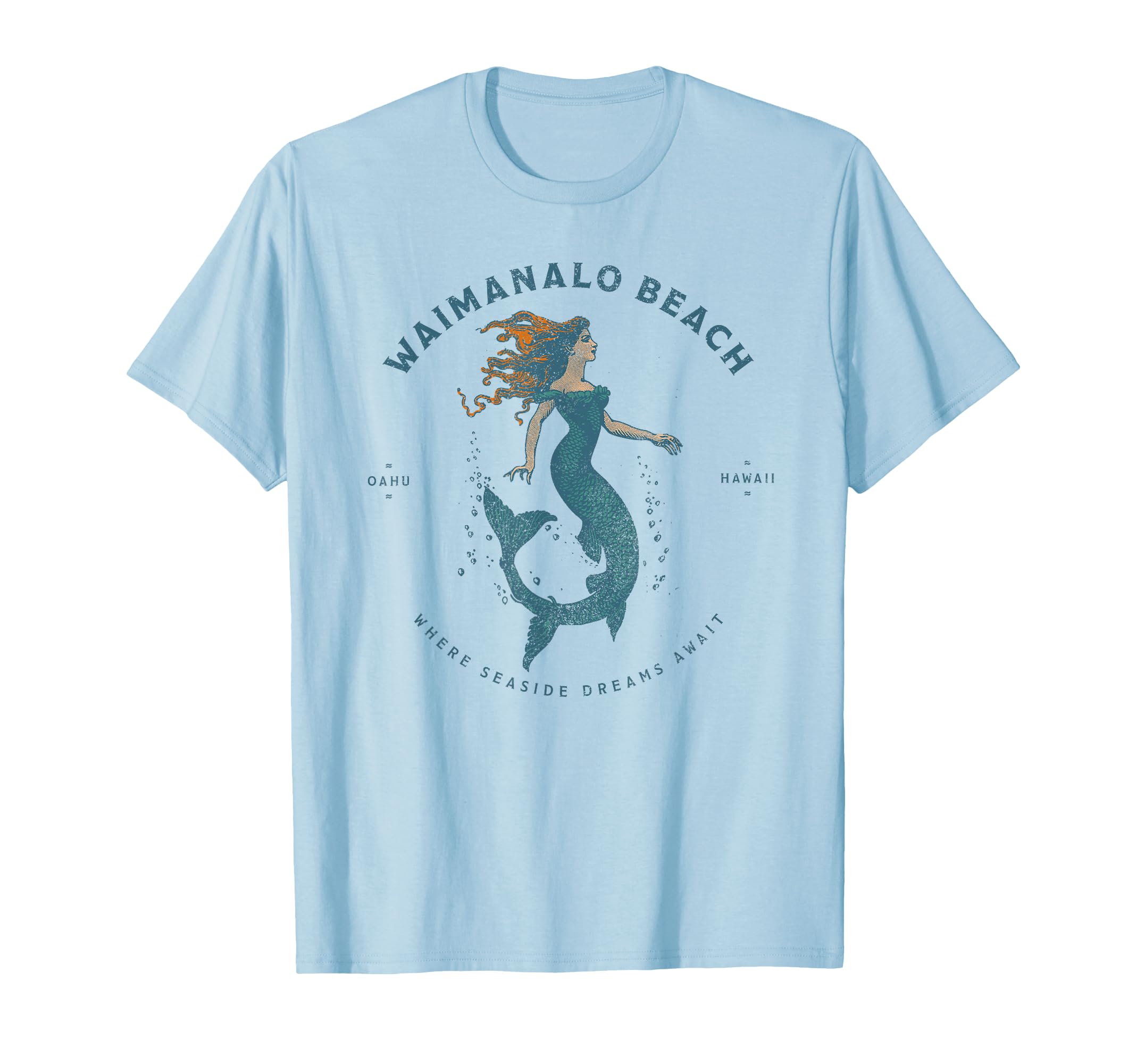 Waimanalo Beach Park Oahu Hawaii T-Shirt - Fun Novelty Design for Adults - T-Shirt, Sweatshirt, Hoodie